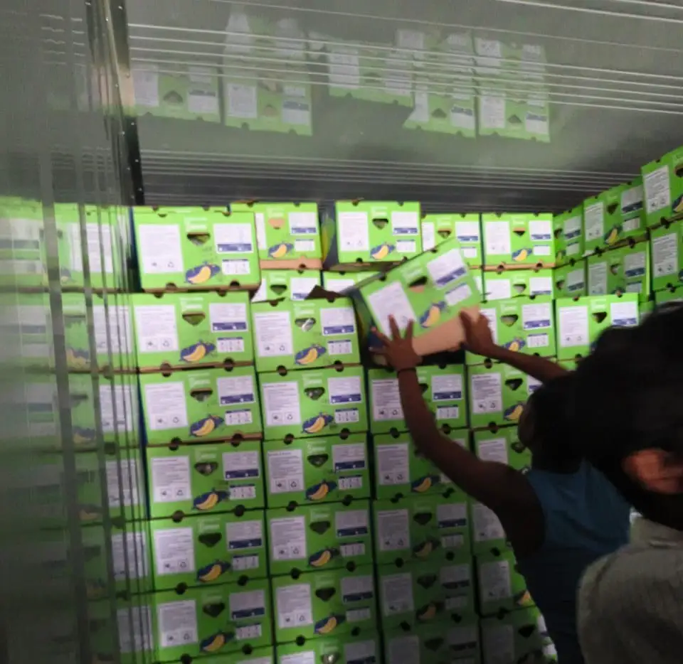 Placing a carton by hand rather than by machine